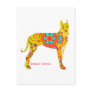 Yellow Great Dane Post Card