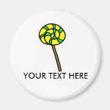 Yellow & Green lolly | magnet