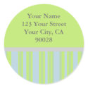 yellow grey stripes Address Labels stickers