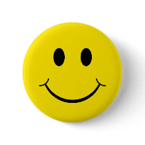 Yellow Happy Face Pin