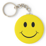 Yellow Happy Face Keychain