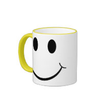 Yellow Happy Face Coffee Mug