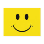 Yellow Happy Face Postcard