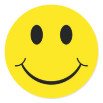 Yellow Happy Face Stickers