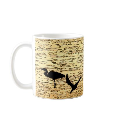 Yellow Heron Mug by farmer77