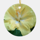 Yellow-Hibiscus-2 Christmas Ornaments