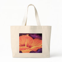 Yellow Hibiscus Art Flower Painting - Multi Tote Bag