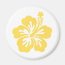 yellow hibiscus flower 11 fridge magnets