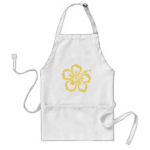 yellow hibiscus flower 12 aprons
