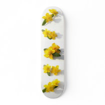 Yellow Hypericum Blooms Skate Deck