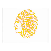 Yellow Indian copy Postcards