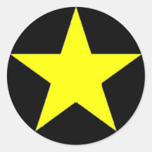 Yellow Jammer Star Sticker