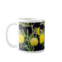 yellow Klu, Popinae (Acacia farnesiana) flowers Coffee Mug