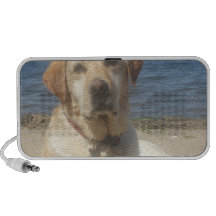 Yellow Lab Dog Portable Speakers