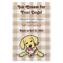 Yellow Lab Ice Cream for Dogs Flyer