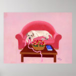 Yellow Labrador Retriever Art Print Huge size