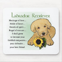 Yellow Labrador Retriever Puppy Gifts Mouse Pad