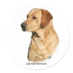 Yellow Labrador Retriever stickers
