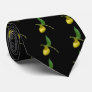 Yellow Lady Slipper Flower Nature Neck Tie