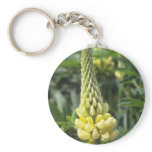 yellow Le Chandelier Lupin, (Lupinus) flowers keychains