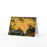 Yellow Leaves - Thank you! Greeting Card