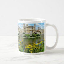 yellow Leeds Castle, Kent, England flowers Mug