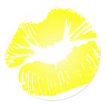 Yellow Lips stickers