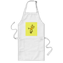 yellow lizzard apron