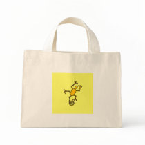 yellow lizzard tote bag