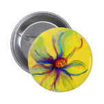 Yellow Magnolia Flower Collage Pin