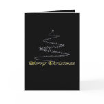 Yellow Merry Christmas Card Template