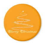 Yellow Merry Christmas Magnet