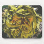 yellow metal rose mousepad