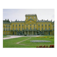 yellow Museum in city of Kecskemet, Hungary flower Postcard