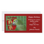 Yellow Naped Parrot Animal Christmas Holiday Card Photo Card