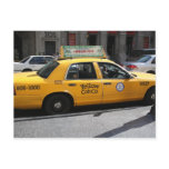 Yellow New York Taxi Postcard