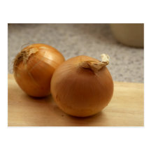 Yellow Onions Vegetables Post Cards