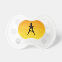 Yellow Orange Architect Pacifier