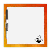 Yellow Orange Chess Dry Erase Whiteboards