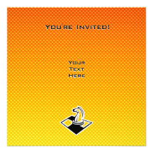 Yellow Orange Chess Invites