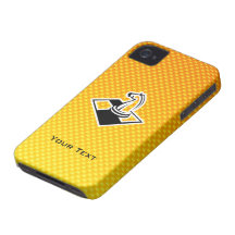 Yellow Orange Chess iPhone 4 Case