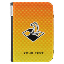 Yellow Orange Chess Kindle Folio Cases