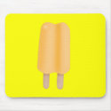Yellow/Orange Ice Pop mousepads