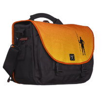 Yellow Orange Javelin Throw Computer Bag
