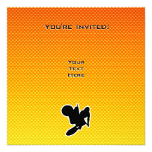 Yellow Orange Motocross Whip Personalized Announcements