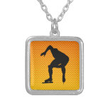 Yellow Orange Speed Skater Custom Necklace