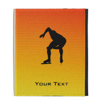 Yellow Orange Speed Skater iPad Folio Case