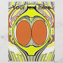 Yellow orange superfly design flyer
