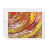 Yellow orange white smear abstract swirl