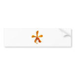 Yellow Orchid Bumper Sticker